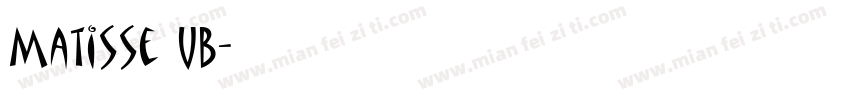 Matisse UB字体转换